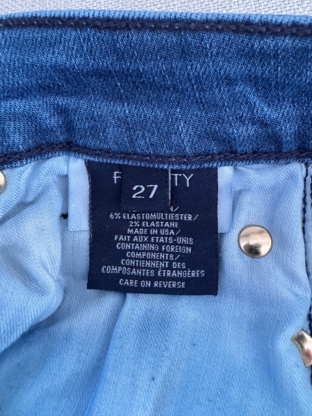 Fidelity Malibu High-Wide Crop Jeans | Size 27 | Raw Hem | Premium Denim - Picture 9 of 10